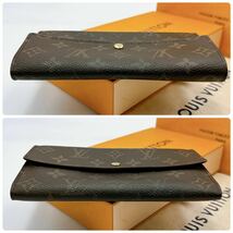 A2442【内観美品】LOUIS VUITTON ルイヴィトン モノグラム ポルトフォイユ サラ 長財布　二つ折り財布　ウォレット　M61735/TH1011_画像5