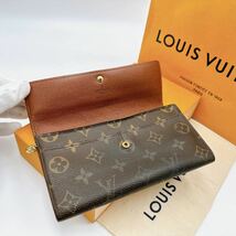 A2442【内観美品】LOUIS VUITTON ルイヴィトン モノグラム ポルトフォイユ サラ 長財布　二つ折り財布　ウォレット　M61735/TH1011_画像3