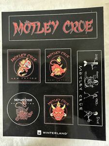 ♪モトリー・クルー「ステッカー/Maximum Rock Tour/ニュー・タトゥー」新品/MOTLEY CRUE/New Tattoo/sticker/2000年来日公演ツアーグッズ