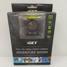 455　中古　スポーツカメラ　iGET　FULL HD 1080p　SPORT CAMERA　通電確認　アクションカメラ　防水ケース　現状品　ジャンク_画像1