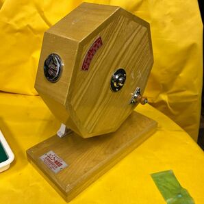 木製ガラガラ抽選器 ガラポン 新興式抽選器 SHINKO 小型抽選機 受け皿付き 500p3の画像9