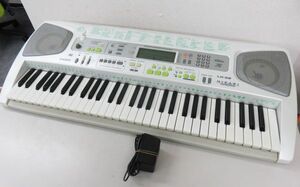 A032★CASIO カシオ 光ナビゲーション LK-58 キーボード 鍵盤楽器 電子キーボード マイク無し 現状品★01