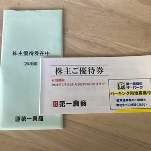 【送料無料】第一興商 ビッグエコー 株主優待券　12500円分