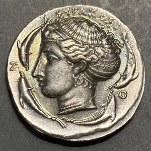 古代ギリシャ古銭　テトラドラクマ銀貨　約7.22g 稀少・前期タイプ　硬貨コインコレクション