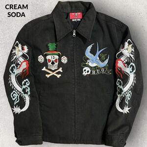 稀少 CREAM SODA 40th Anniversary Souvenir Jacket クリームソーダ 40周年記念 スーベニアジャケット Mサイズ ブラック フェード