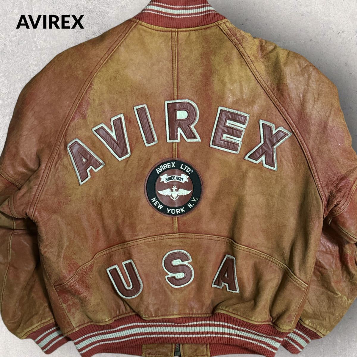 Yahoo!オークション -「avirex バーシティ」(ジャケット、上着) (男性 