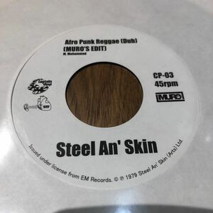 STEEL AN' SKIN - REGGAE IS HERE ONCE AGAIN / AFRO PUNK REGGAE DUB 7inch