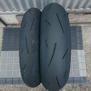 ★DUNLOP SPORTS Max α-13SP 110/70R17 M/C 54H 150/60R17 M/C 66H CBR250R CBR250RR R25 Ninja250R 中古前後セットC 格安♪★