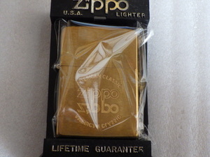 未使用　ZIPPO　SOLID BRASS　ジッポー　ソリッドブラス　アメリカンクラシック　USA製　1995年製　デッドストック　ｚ012607