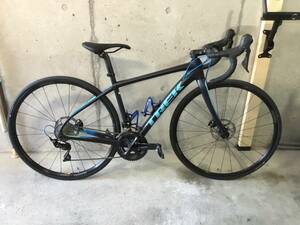 (引取限定 横浜)TREK Domane SL5 2019年カーボンディスクモデル マッドブラック＋水色 105 カスタムパーツ付 