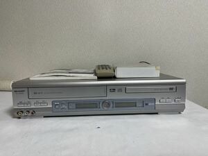 SHARP DV-NC550 リモコン 取説 付属VHS＆DVD再生確認画像有りVHSテープオマケ
