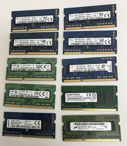 PC3L-12800S 2GB 10枚 セット DDR3L ノート PC用 メモリ DDR3L 1600 2GB 10枚セット DDR3L LAPTOP RAM メーカー指定不可