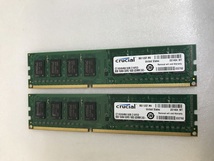 CRUCIAL PC3-12800U 16GB 8GB 2枚 DDR3 デスクトップ用メモリ 240ピン DDR3-1600 8GB DDR3 DESKTOP RAM 240ピン ddr3 Non-ECCメモリ_画像1