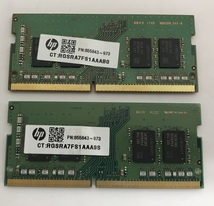SAMSUNG 1Rx8 PC4-2400T 8GB 2枚組 1セット 16GB DDR4 ノート用メモリ 260ピン ECC無し PC4-19200 8GB 2枚で 16GB DDR4 LAPTOP RAM_画像2