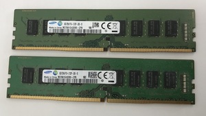 SAMSUNG PC4-2133P-UB0-10 8GB 2枚で 16GB DDR4 デスクトップ用メモリ DDR4-17000 8GB 2枚 16GB 288ピン DDR4 DESKTOP RAM