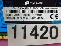 CORSAIR PC3-12800U 8GB 2枚で 16GB DDR3 デスクトップ用 メモリ DDR3-1600 8GB 2枚 240ピン ECC無し PC3 12800 16GB DDR3_画像3