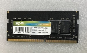 SP DDR4-2400 4GB DDR4 ノートパソコン用メモリ　PC4-17000 4GB 260ピン 中古品動作品 DDR4 LAPTOP RAM