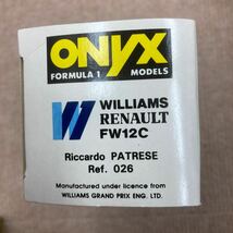 ONYX オニキス 1/43 WILLIAMS RENAULT FW12C　2台セット_画像5