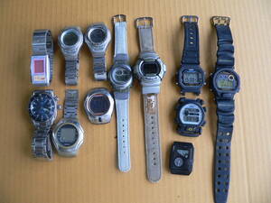 ■オール　CASIO 電池交換済み　ベゼル回り欠落　G-SHOCK　DW-8400　Baby-G　BG-325　EDB-110　他 　まとめて　動品　ジャンク