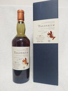 ☆　 タリスカ 20年　1981ー2002　TALISKER　 Limited Edition　 金 (ブロンド色の地図) ラベル 　700ml／62%　☆