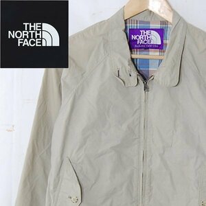 ノースフェイスTHE NORTH FACE■コットンジップジャケット 紫タグ/日本製/NPW-2269■M■ベージュ、 ※NK3d14270