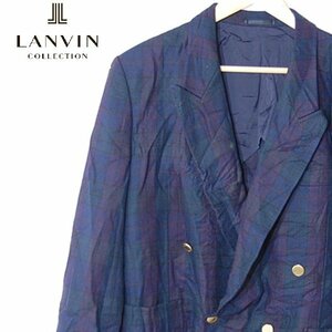 ランバン LANVIN■ダブルテーラードジャケット　ウール■■グリーン系 ※NK3d28107