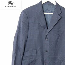 バーバリーブラックレーベル BURBERRY BLACK LABEL■ウールテーラードジャケット/三陽商会/日本製■■ダークグレー系 ※NK3d28138_画像1