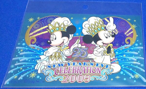 TDR 東京ディズニーシー　ニューイヤーズ・イブ　セレブレーション　2009　 ポストカード　未使用品