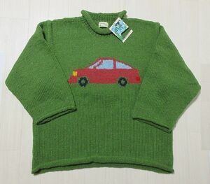 希少 macmahon knitting mills マクマホンニッティングミルズ Car 車 ニット セーター カーキ