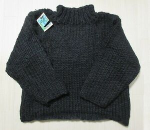 希少 macmahon knitting mills マクマホンニッティングミルズ 肉厚 ニット セーター 黒