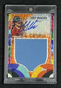 25枚限定 2023 Topps World Baseball Classic Joey Meneses WBC Relic Auto ジョーイ・メネセス Team Mexico ナショナルズ オリックス