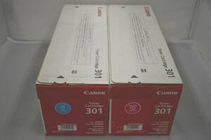 インボイス対応 新品 2個セット Ｃanon 純正 【301】 (シアン・マゼンタ)