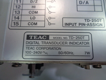 TEAC◆ティアック◆DIGITAL TRANSDUCER INDICATOR◆デジタル表示計◆TD-250T_画像6