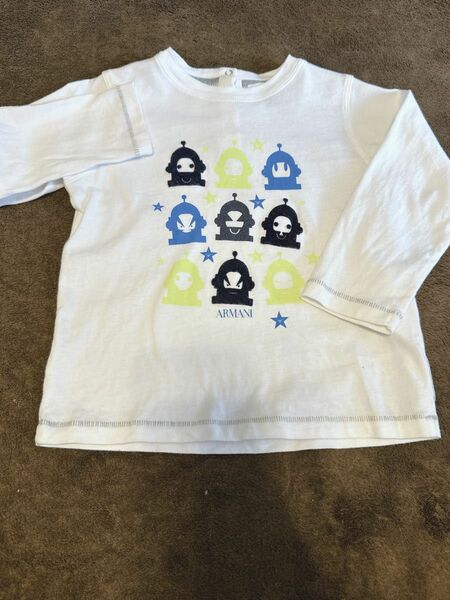 [ARMANI BABY]プリント　ロングスリーブTシャツ　ロンT