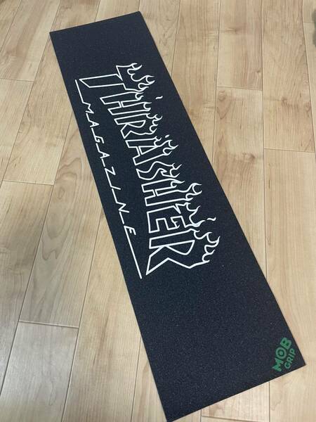 高品質　スケートボード スケボー デッキテープ　グリップテープ skateboard MOB×THRASHER コラボ　スラッシャー A