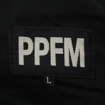 PPFM ペイトンプレイス 通年 ダメージ加工★ シンチバック スリム テーパード デニム パンツ ジーンズ Sz.L　メンズ 黒　C3B04776_C#R_画像8