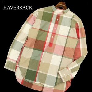 HAVERSACK ハバーサック 通年 長袖 チェック★ 総柄 シャツ Sz.M　メンズ 日本製　C3T11758_C#C