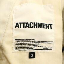 ATTACHMENT アタッチメント 通年 チノクロス クロップド丈 パンツ Sz.2　メンズ グレー 日本製　C4B00024_1#R_画像7