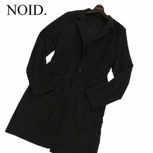 NOID. ノーアイディー 通年 【フェイク スウェード レザー】 スタンドカラー チェスター コート Sz.3　メンズ　C4T00045_1#O