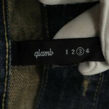 glamb グラム 通年 ダメージ加工★ ストレート デニム パンツ ジーンズ Sz.3　メンズ 日本製　C4B00102_1#R_画像8