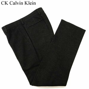 CK Calvin Klein カルバンクライン 秋冬 ウール★ スラックス パンツ Sz.30　メンズ グレー　C4B00160_1#Q