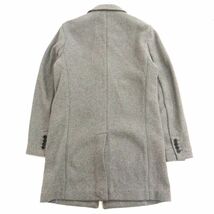 【新品 未使用】 GAP ギャップ 秋冬 ウール★ チェスター コート Sz.S　メンズ グレー　C4T00306_1#N_画像5