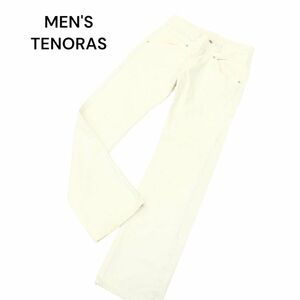 MEN'S TENORAS メンズティノラス 通年 汚し加工★ ストレート デニム パンツ ジーンズ Sz.M　メンズ オフホワイト　C4B00359_1#R