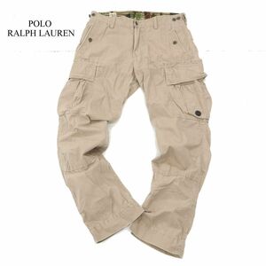 POLO by RALPH LAUREN ポロ バイ ラルフローレン 通年 ストレート カーゴ ワーク パンツ Sz.30　メンズ ベージュ　C4B00328_1#R