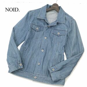 NOID. ノーアイディー 通年 USED加工★ スリム トラッカー デニム ジャケット Gジャン Sz.2　メンズ　C4T00519_1#O