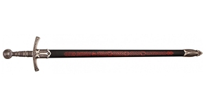 模造刀 メディーバルソード デニックス DENIX 6201 109cm シルバー ブラック レプリカ 剣 刀 ソード 西洋 ロングソード コスプレ ロング