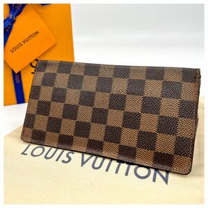 ルイヴィトン 　ダミエ　エベヌ　二つ折　長財布　ユニセックス LOUIS VUITTON