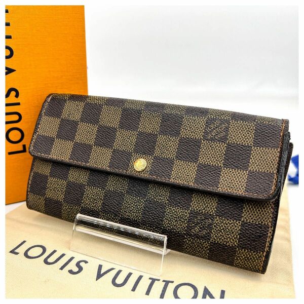 ルイヴィトン ポルトフォイユ サラ　ダミエアズール 長財布 メンズレディース LOUIS VUITTON