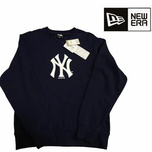 新品未使用タグ付 NEW ERA ニューエラ トレーナー スウェット NY MLB ネイビー Lsize