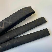 ラバーグリップ　1mx15mm 黒　ブラック　熱収縮　チューブ　竿カバー ラバーチューブ　絶縁チューブ　グリップテープ_画像6